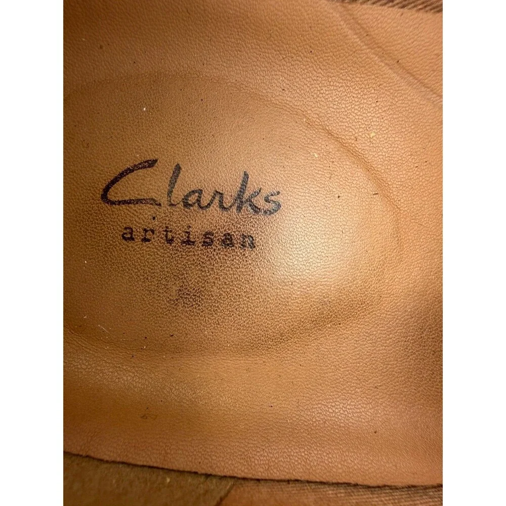 Clarks Artisan Brown Leather Derby Oxford Shoes Men's US 9.5 EU 42.5 Lace Up